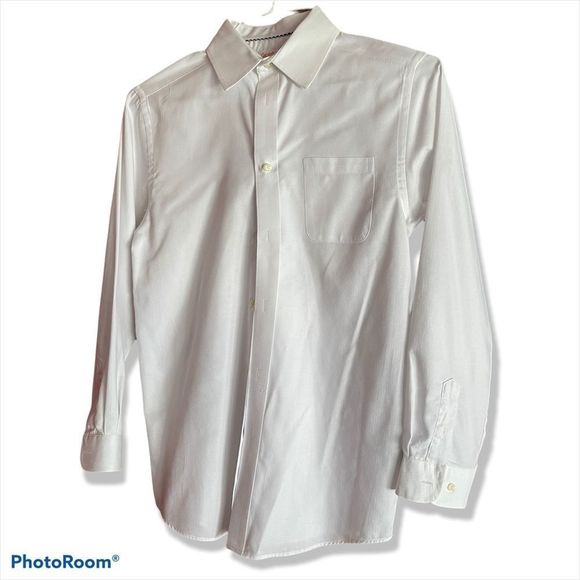 White Button-up Dress Shirt Sz XL 16 Cat & Jack - Picture 5 of 12